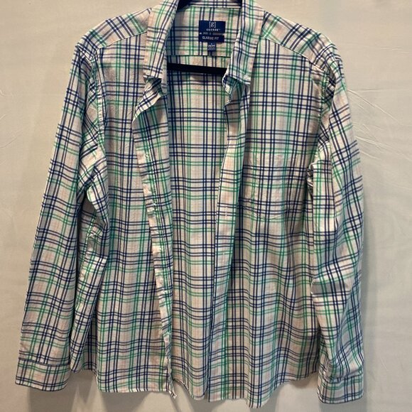 George Other - George Men's Classic Fit Button-Down Shirt Long Sleeve Size L